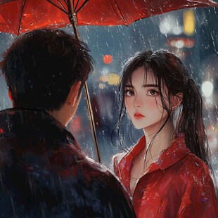 插画情侣