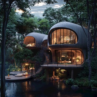 悬浮森林式建筑