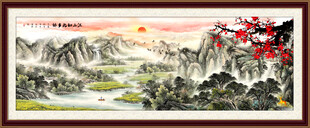 梅花山水画