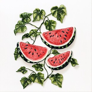 原创西瓜挂画