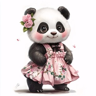 熊猫宝宝插画