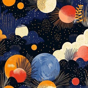 抽象写意星辰大海