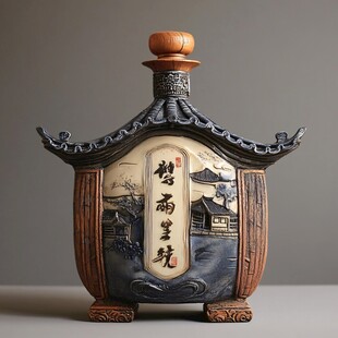 大坛酒瓶效果图