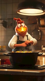 开心鸭厨师头像