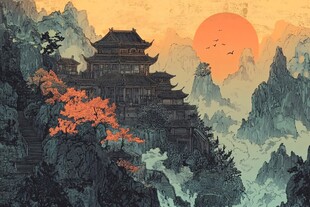 黄鹤楼插画