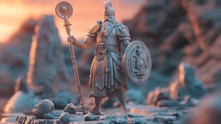 二维半浮雕场景