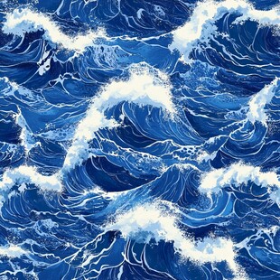 浪涛翻滚包装底纹