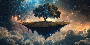 神秘梦幻的大树