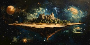 星月河幻想插画