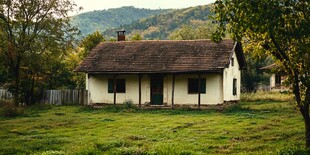 夏天里的乡间小屋