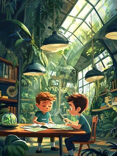 图书馆儿插