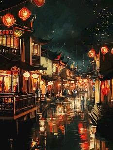 古风夜景