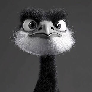鸵鸟的表情