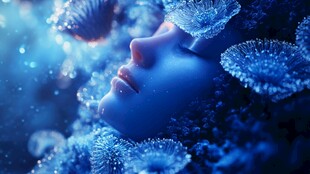 蓝色调意境梦境梦幻