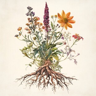 复古医书草药插图