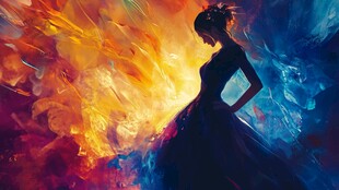 唯美飘逸活力梦幻