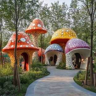 蘑菇屋儿童游乐场