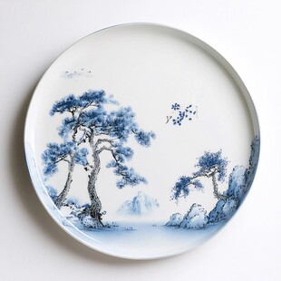 迎客松圆盘装饰