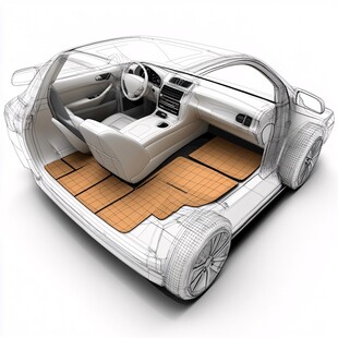 3d汽车地板画