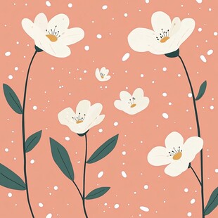 小碎花插画