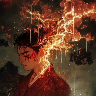 手绘追光的少年