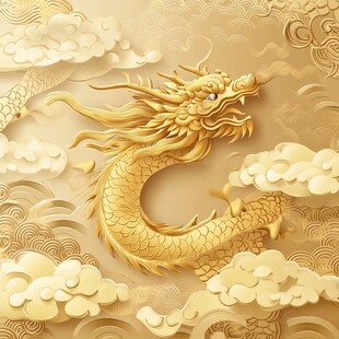 金色龙纹金龙苍龙青龙