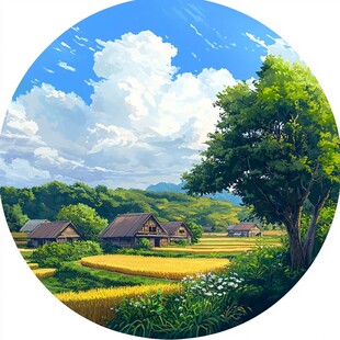 乡村田园插画