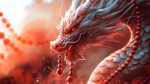 高清唯美双龙戏珠