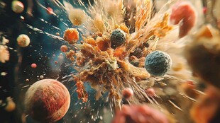 高清活动颗粒背景