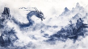 古风龙插画