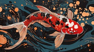 插画锦鲤