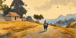 影片质感牧牛图