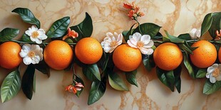 砂糖橘插画设计