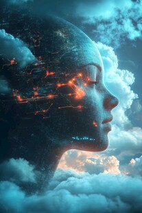 人工智能vr海报背景