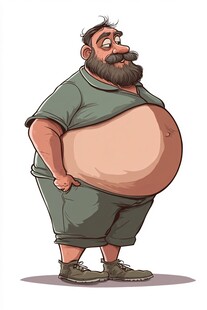 卡通胖大叔