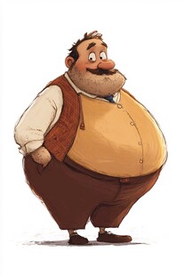 卡通胖大叔