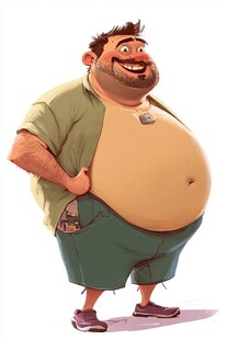 卡通胖大叔