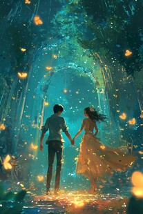 插画唯美浪漫