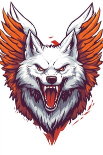 狼头图案设计