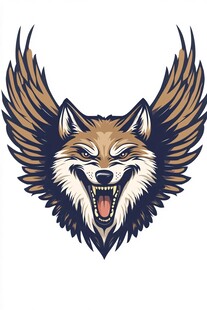 狼头图案设计