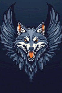 狼头图案设计