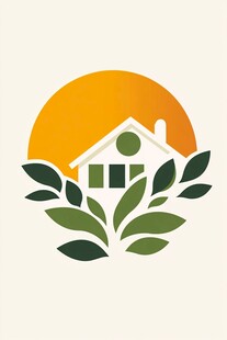 绿叶房屋logo