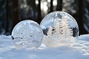 雪景水晶球