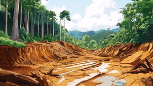 物茂土林插画