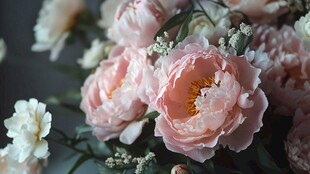 3d立体花卉牡丹