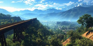 山区铁路高架桥