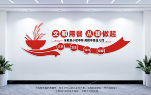 校园食堂文化墙