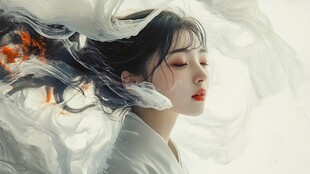 仙气清冷少女壁纸图片