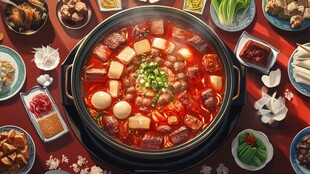 锅底场景图