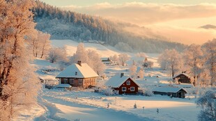 唯美雪景风光